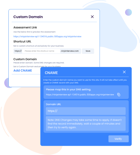 customize domain url