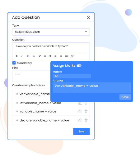 multiple questionnaires